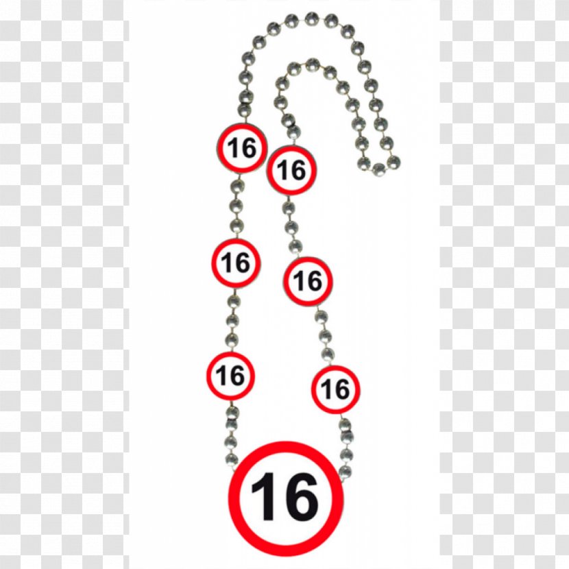 Necklace Traffic Sign Birthday Jewellery Chain - Costume - Child Party Transparent PNG