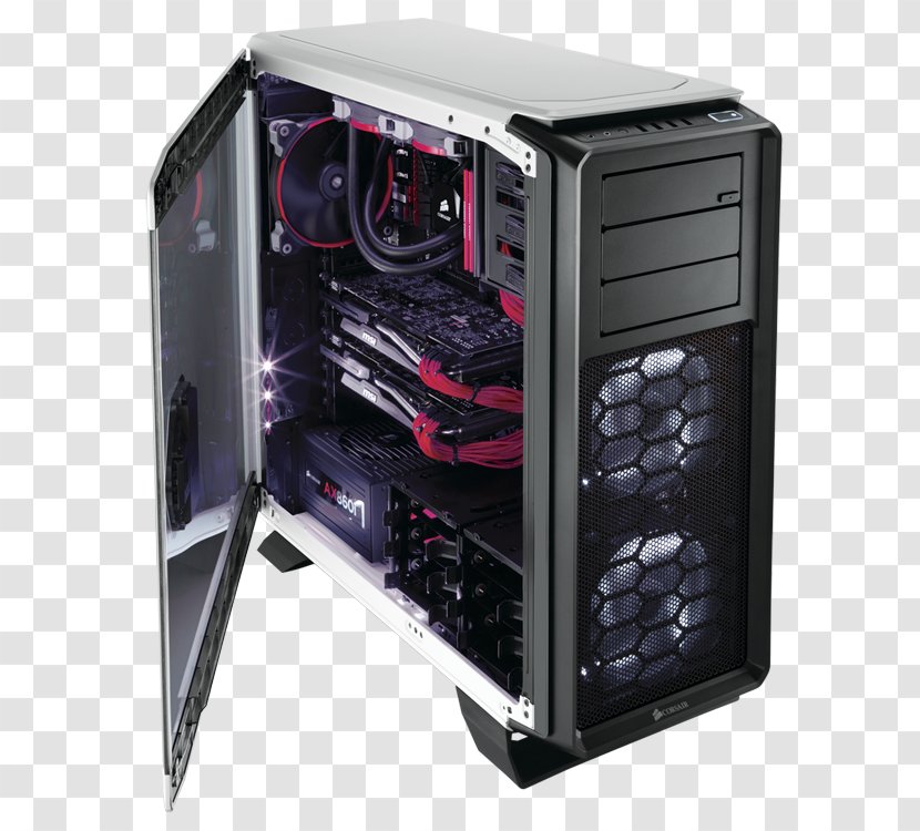 Computer Cases & Housings Corsair Components ATX Personal Water Cooling - Electronic Device - Gaming Transparent PNG