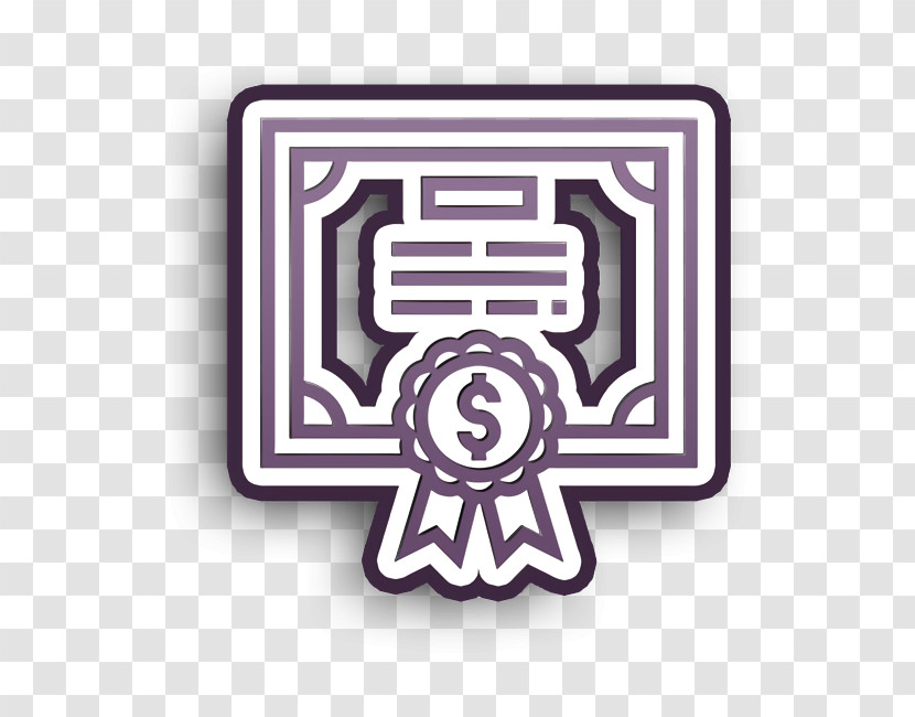 Saving And Investment Icon Certificate Icon Bond Icon Transparent PNG