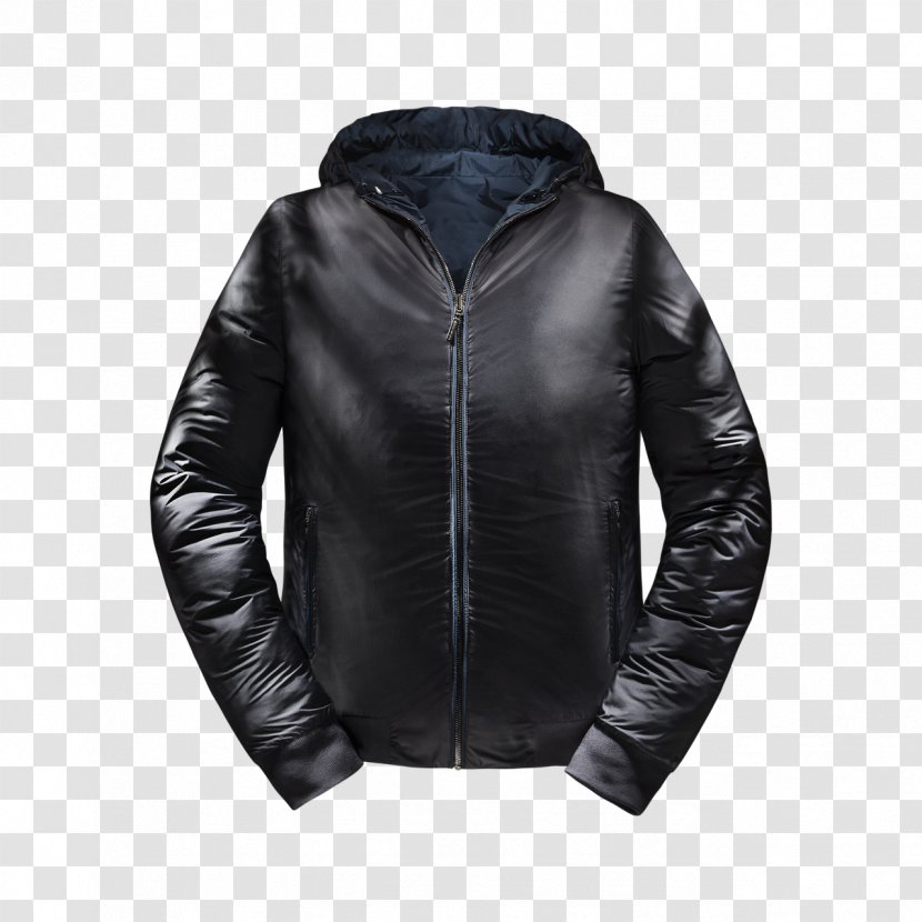 Coronet Corporation Leather Jacket Hoodie Province Of Verona - Neck - Moorer Transparent PNG