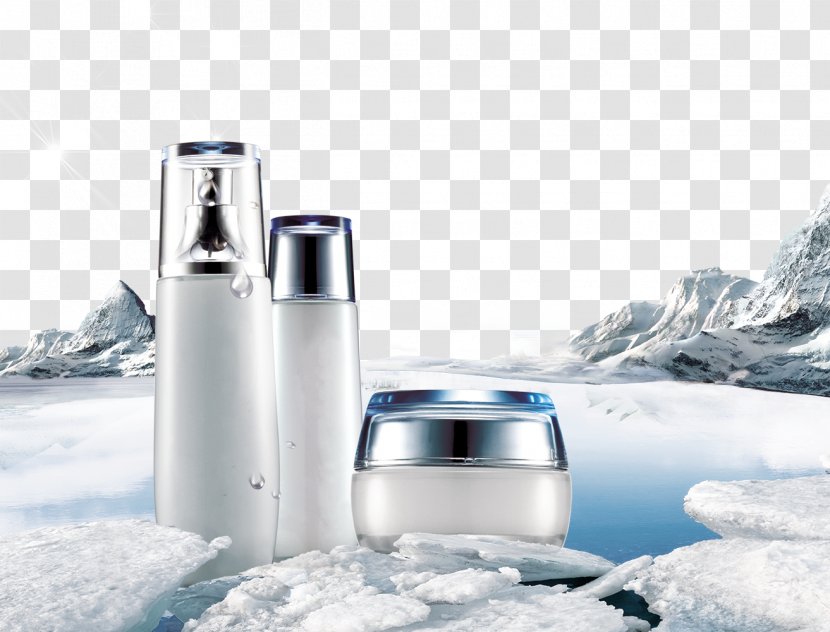 Poster Cosmetics - User Interface Design - Iceberg Snow Transparent PNG