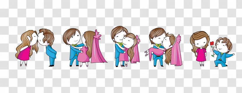 Cartoon Couple Royalty-free Clip Art - Heart Transparent PNG