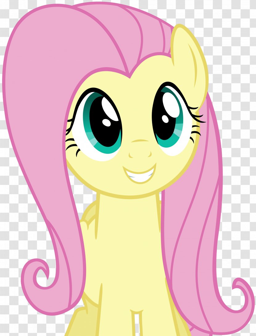 Fluttershy Party Pooped Eye Filli Vanilli Fan Art - Cartoon - Heart Transparent PNG