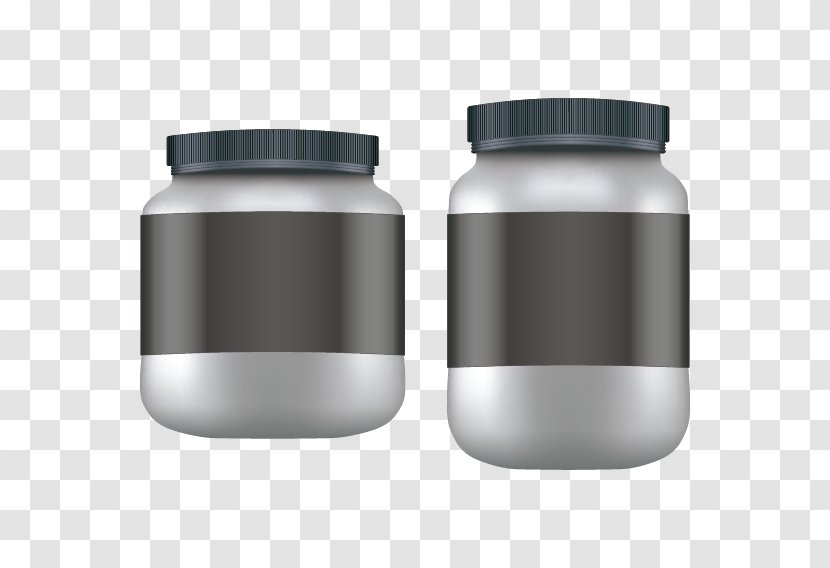 Dietary Supplement Whey Protein Illustration - Sesame Oil Bottles Affixed Vector Transparent PNG