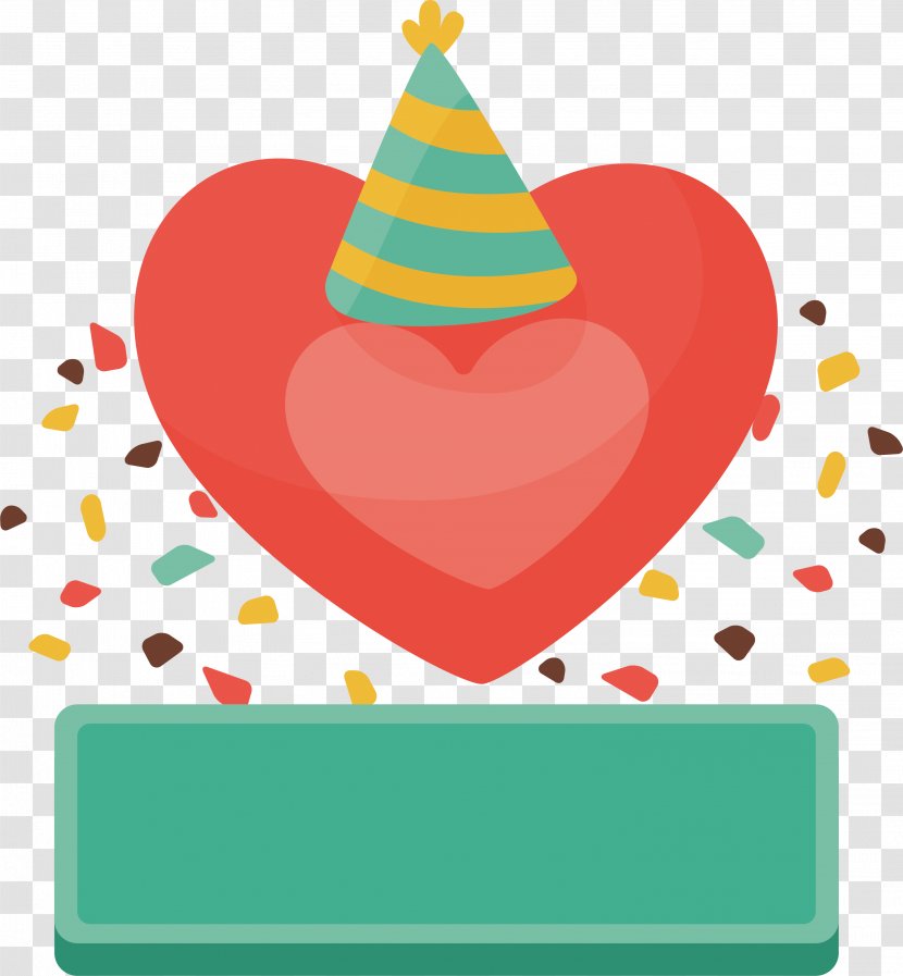 Birthday Party Gratis - Frame - Red Love Poster Transparent PNG