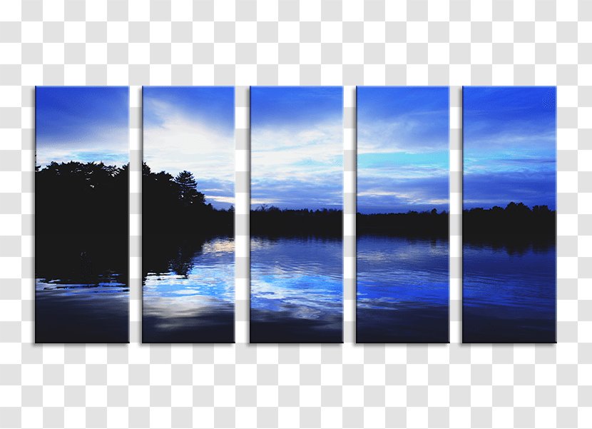 Shore Horizon Sky Daytime Sunrise - Reflection - Canvas Transparent PNG
