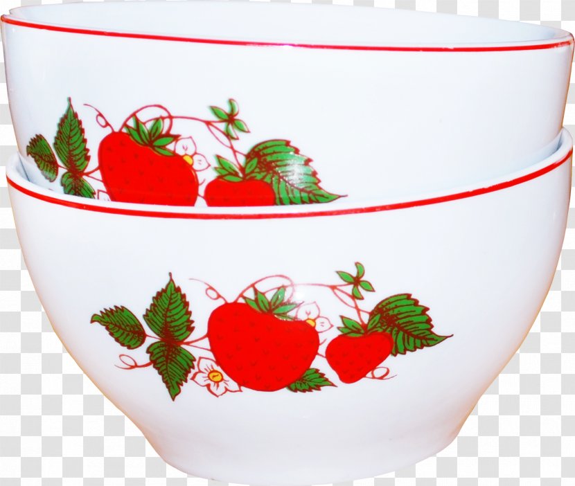Strawberry Bowl Ceramic Porcelain - Tableware - Printing Jobs Transparent PNG