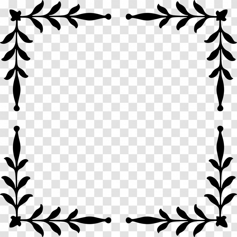 Leaf Clip Art - Symmetry - Corner Border Transparent PNG