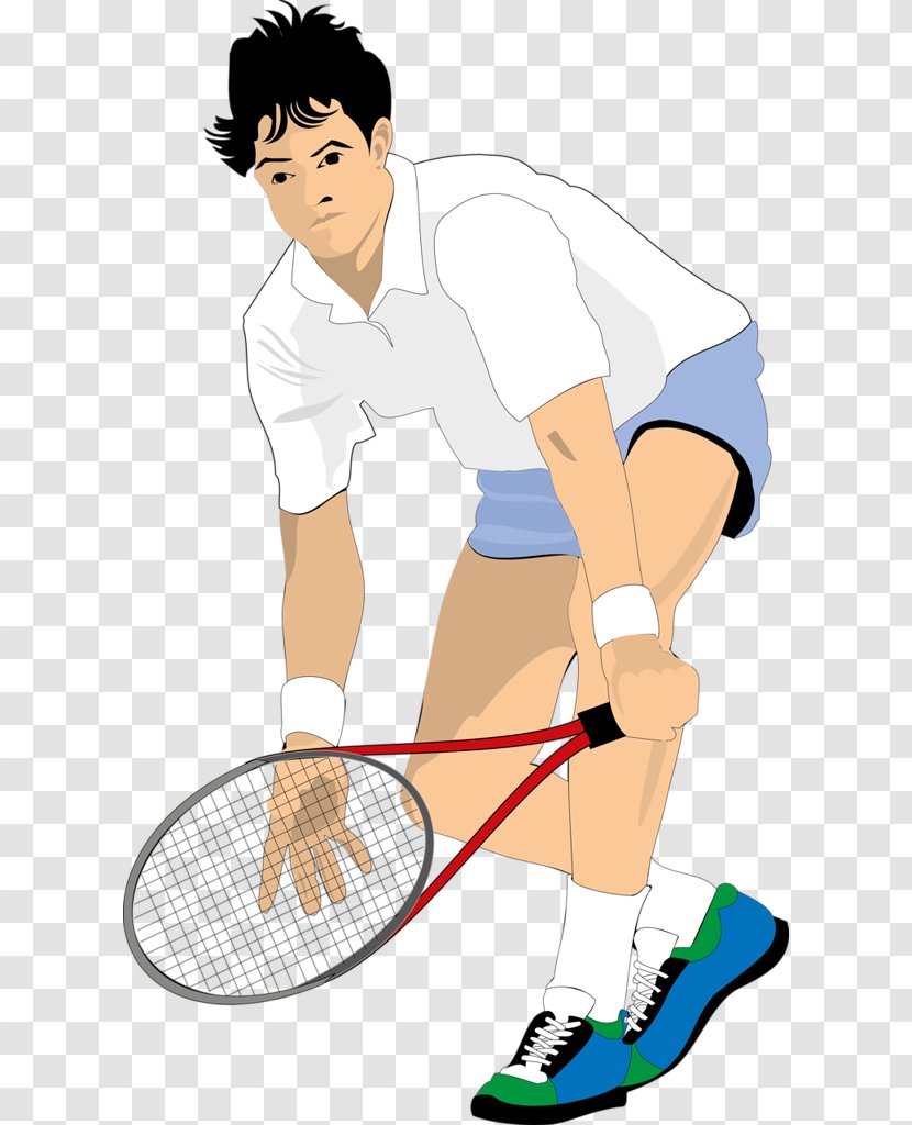 Tennis Player Cartoon Clip Art - Frame Transparent PNG