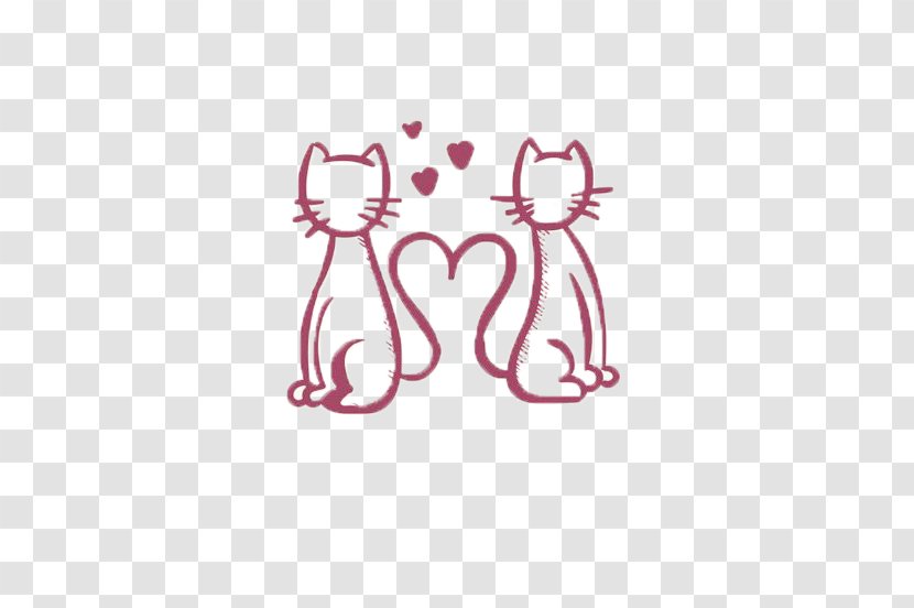 Cat Pet Icon - Watercolor - Cats Love Stick Figure Transparent PNG