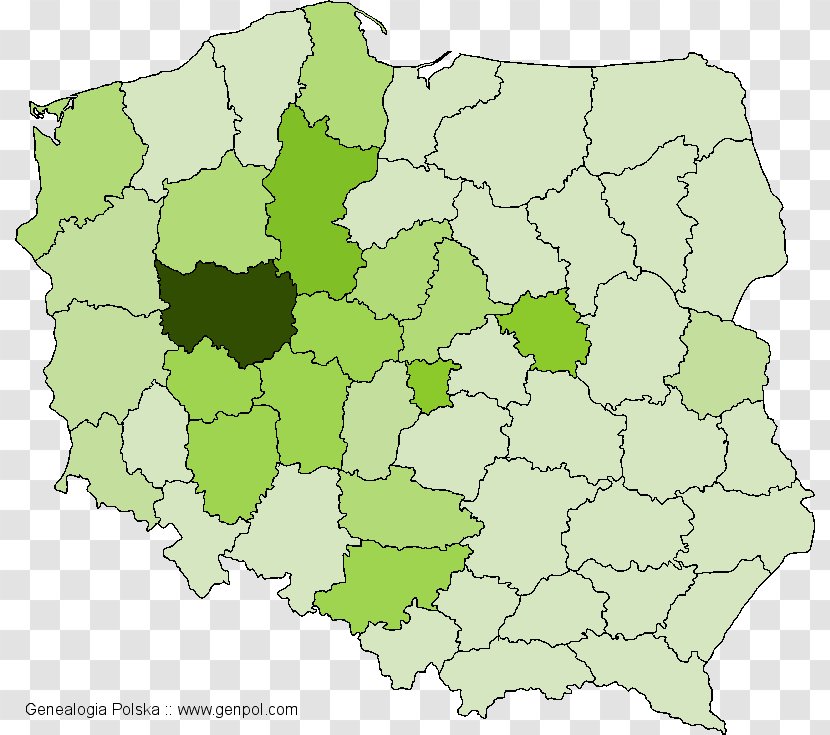 Map Surname 1990s Skała Kup, Poland Transparent PNG
