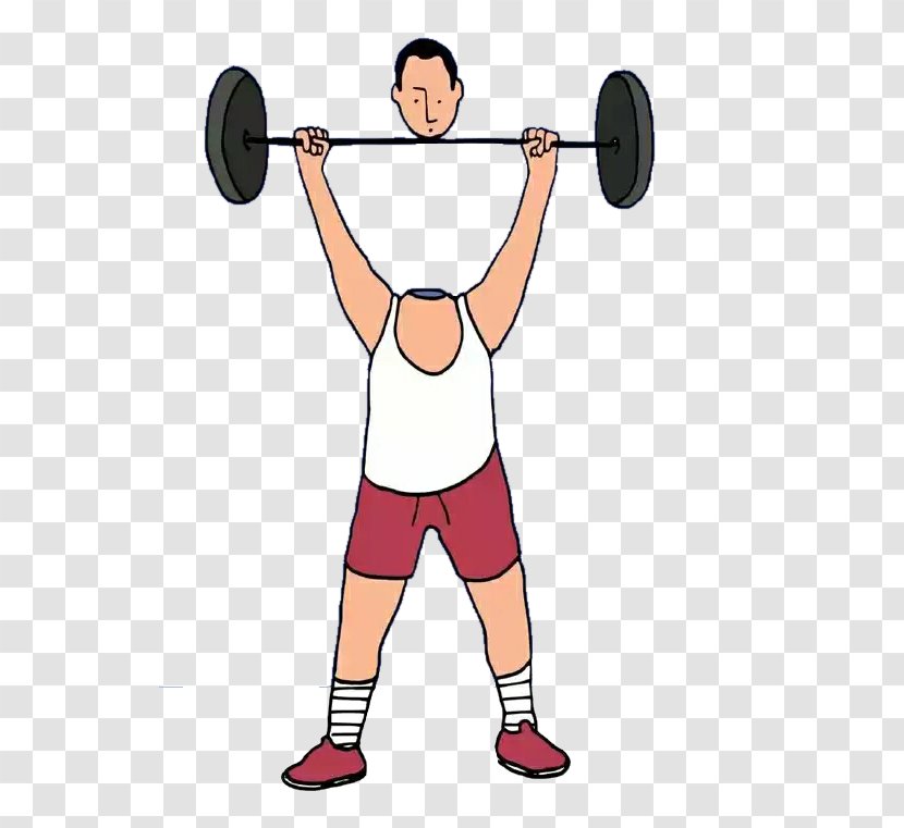 Olympic Weightlifting Dumbbell Weight Training - Silhouette - Computer Painted Boy Transparent PNG