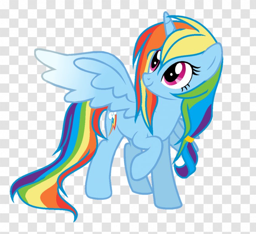 Rainbow Dash Twilight Sparkle Rarity Pony Princess Celestia - Cartoon Transparent PNG