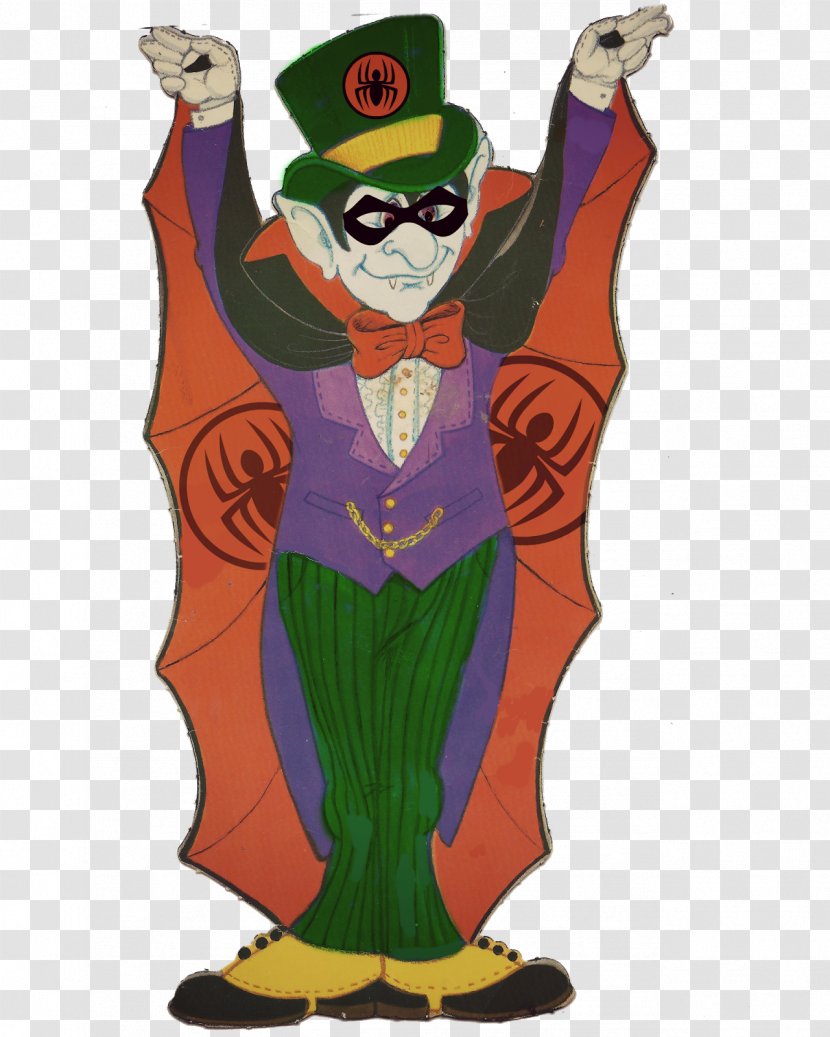 Joker Costume Design Cartoon Spider Player - Fictional Character Transparent PNG