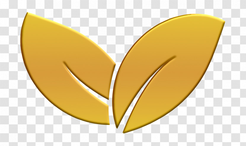 Plant Icon Nature Icon Two Leaves Icon Transparent PNG