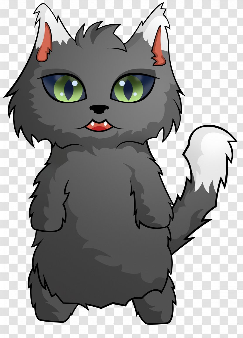 Whiskers Kitten Black Cat Tabby Domestic Short-haired - Vertebrate Transparent PNG