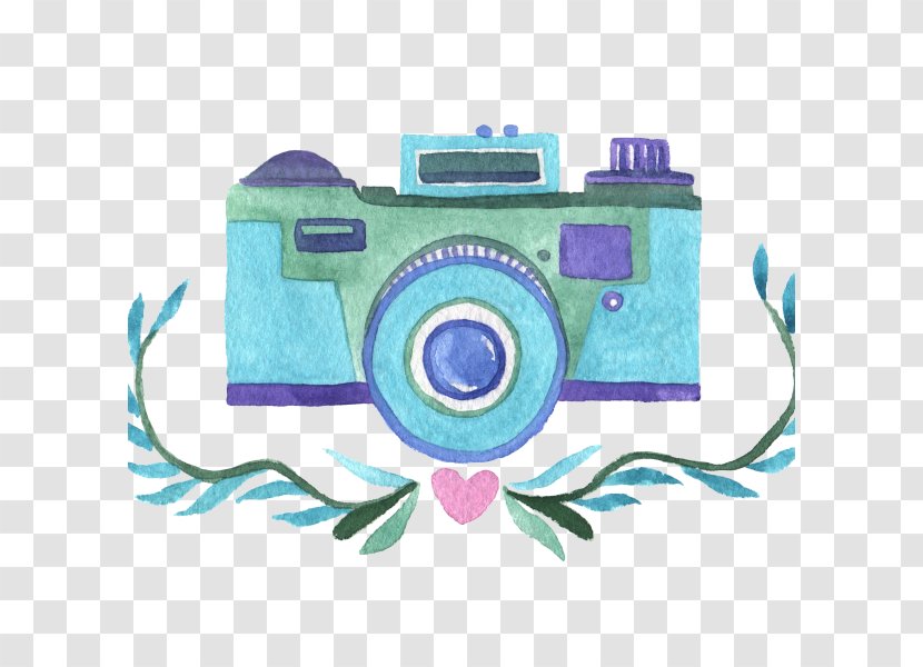Watercolor Painting Photography Camera - Drawing Transparent PNG