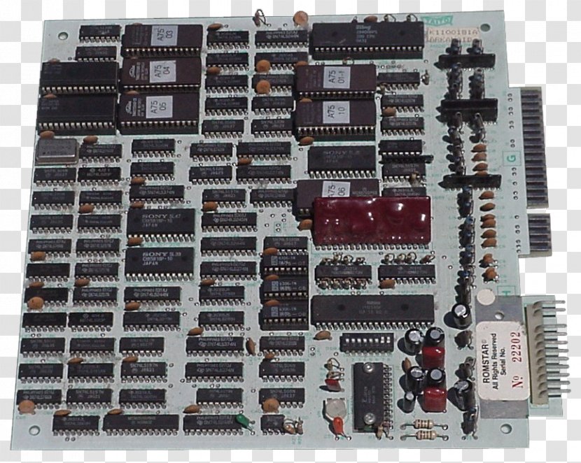 Microcontroller Arkanoid Crazy Kong Printed Circuit Board ROM Image - Component - Emulator Transparent PNG