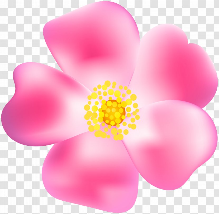 Clip Art - The Smurfs - Pink Rose Blossom Transparent Image Transparent PNG