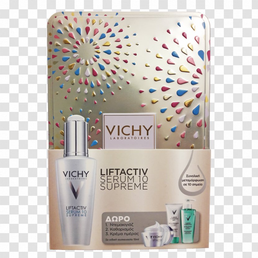 Lotion Vichy Liftactiv Serum 10 Supreme Face Cream Cosmetics Pureté Thermale Fresh Cleansing Gel Transparent PNG