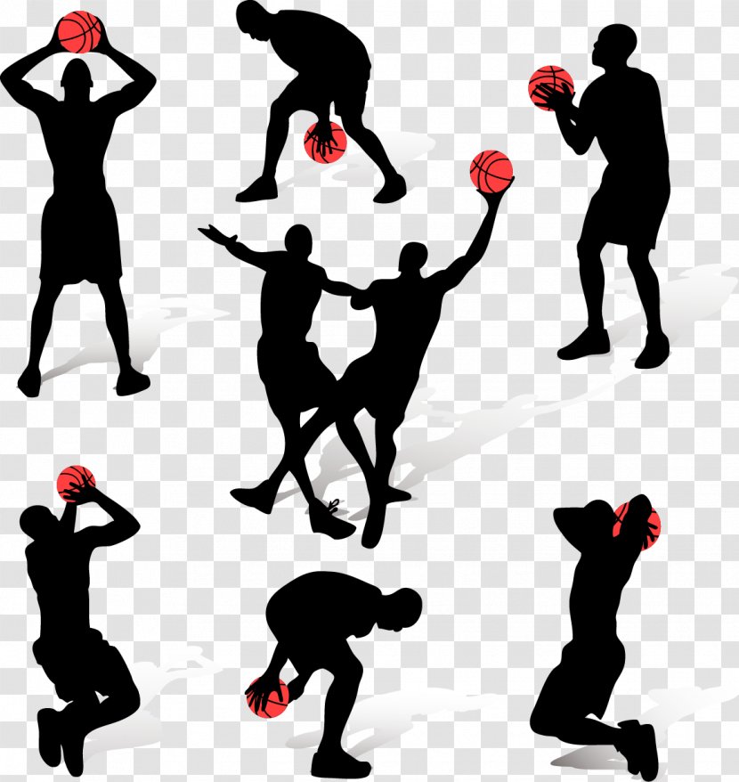 Basketball Slam Dunk Clip Art - Footwear - Silhouette Transparent PNG