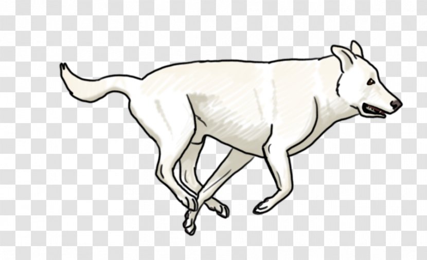 Dog Line Art White Wildlife Animal - Fauna Transparent PNG