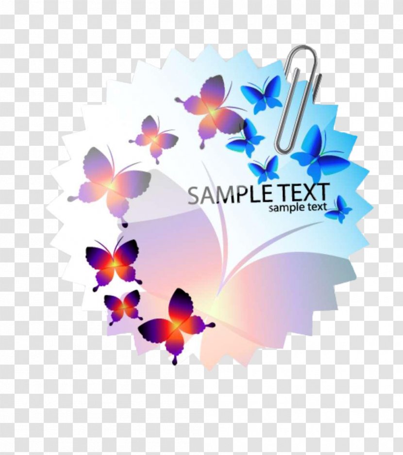 Butterfly Clip Art - Logo - Beautiful Decorative Icon Transparent PNG