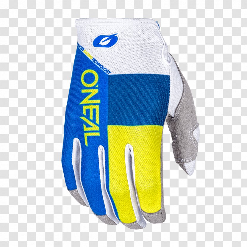 Glove Clothing Leather Enduro Kevlar - Safety - Blue: Yellow Transparent PNG