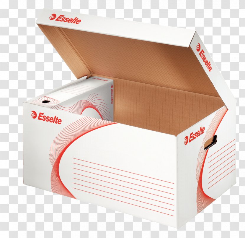 Box Archive Esselte Cardboard Intermodal Container - Carton Transparent PNG