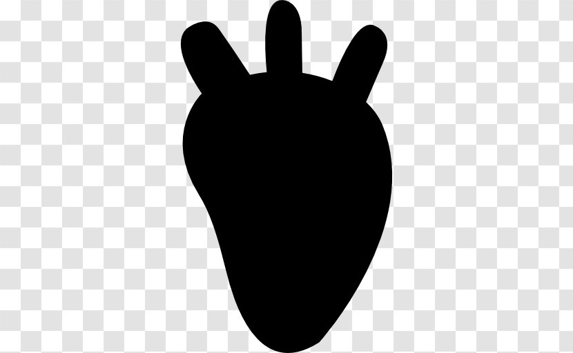 Silhouette Heart Human Body - Cartoon Transparent PNG