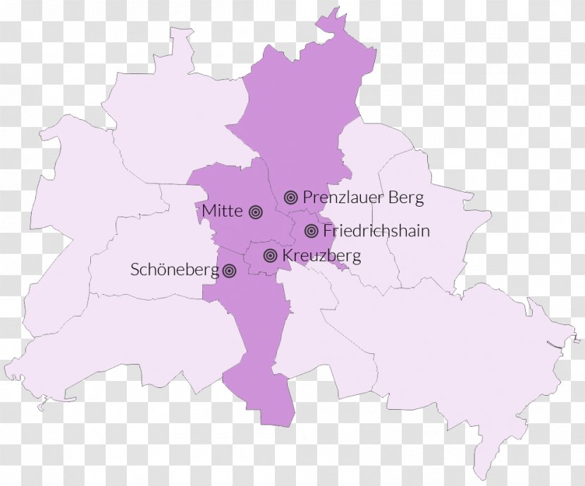 Berlin Map - Germany Transparent PNG