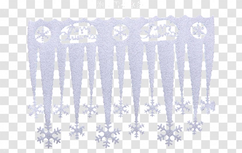 Ice Snow Blue Icon - Text - White Snowflake Icicle Transparent PNG