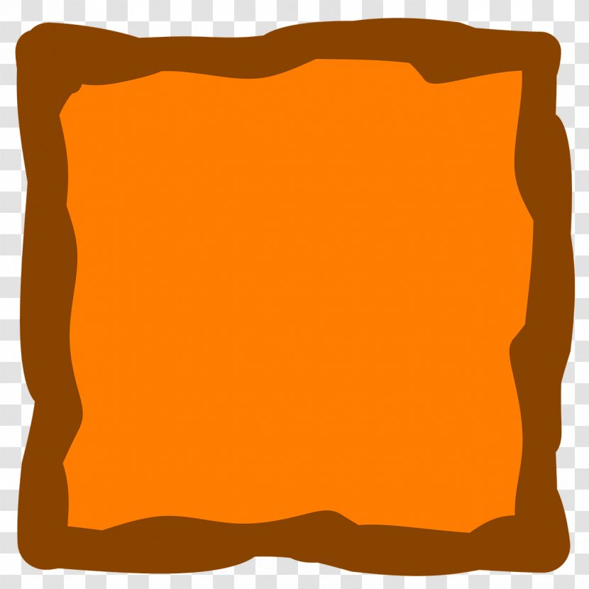 Rectangle Font - Orange - Borders Transparent PNG