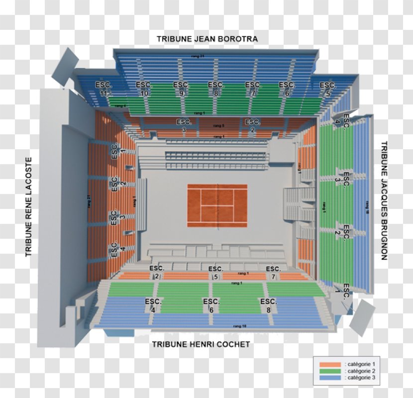 Court Philippe Chatrier Stade Roland Garros The US Open (Tennis) 2018 French 2016 - Tennis Transparent PNG