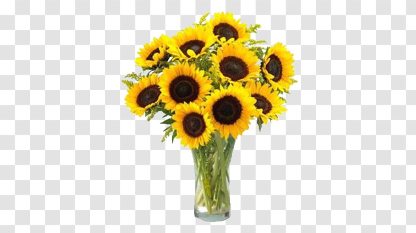 Common Sunflower Flower Bouquet Seed Clip Art - Flowerpot Transparent PNG