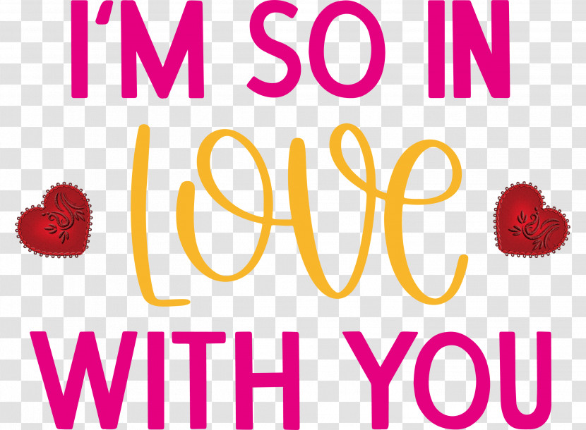 In Love With You Valentines Day Valentines Day Quote Transparent PNG