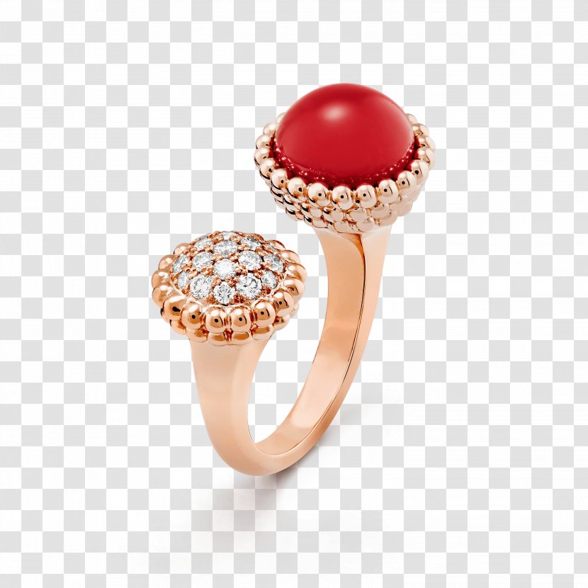 Ring Jewellery Van Cleef & Arpels Diamond Fashion - Gold Transparent PNG