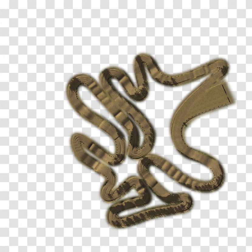 01504 Brass Font - Serpent Transparent PNG