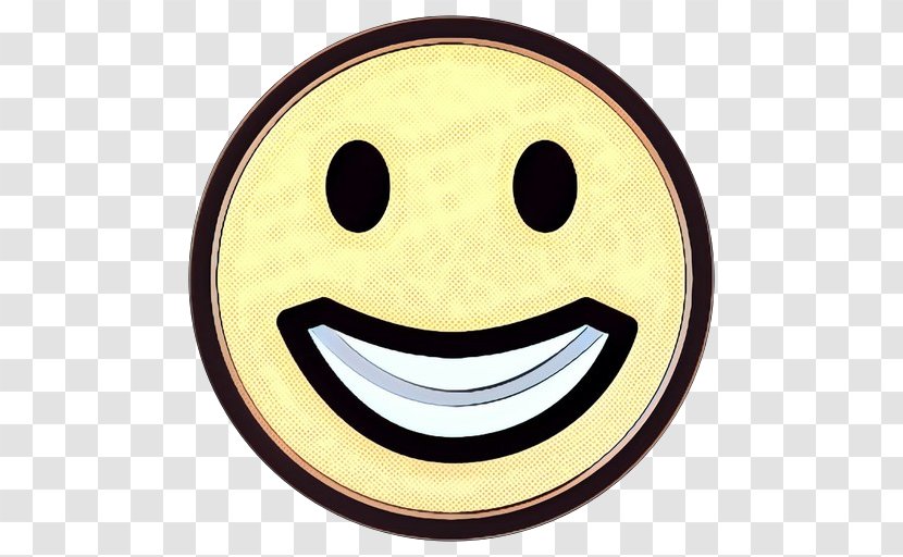 Happy Face Emoji - Retro - Oval Thumb Transparent PNG