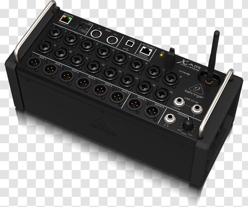 Behringer X Air XR18 Audio Mixers XR12 Digital Mixing Console - Tablet Computers - Ipad Accessories Transparent PNG