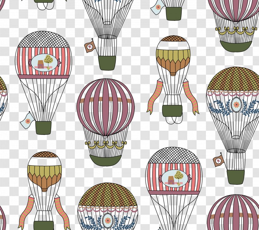 Hot Air Balloon Cartoon Illustration - Child Fun Transparent PNG