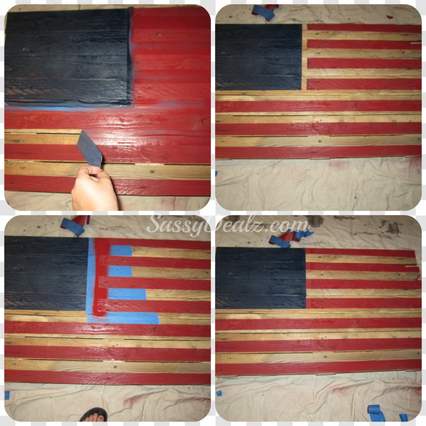 Flag Of The United States Do It Yourself How-to - Wood - Star Spot Transparent PNG