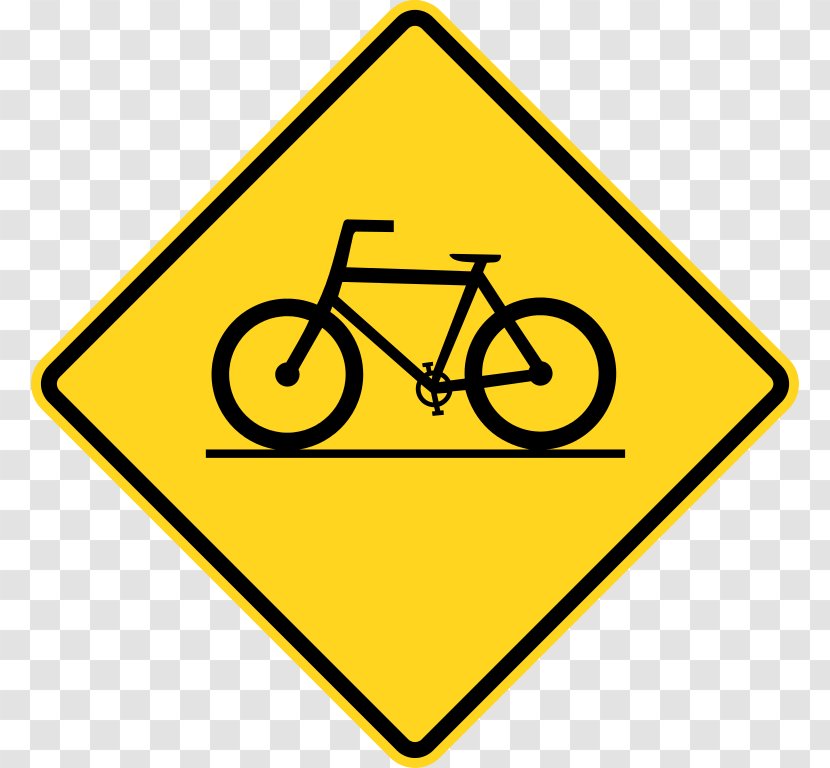 Bicycle Traffic Sign Warning Cycling - Bicyclefriendly - Wc Transparent PNG