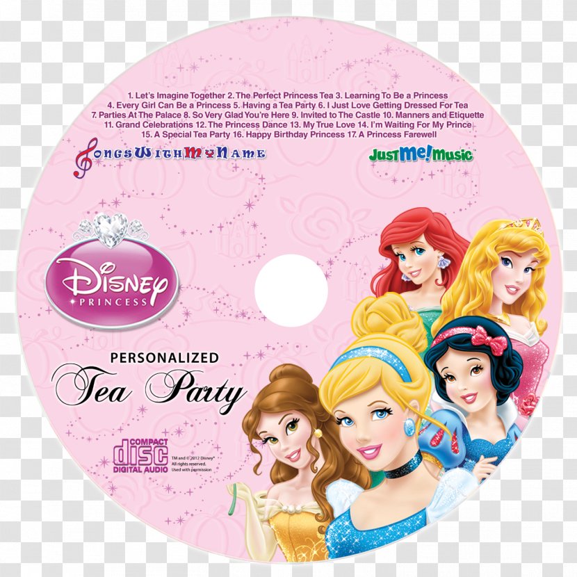 Mickey Mouse Minnie Disney Princess Tea Party Compact Disc - Cartoon Transparent PNG