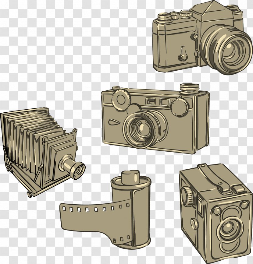 Camera Euclidean Vector - Photography - Hand-painted Vintage Transparent PNG