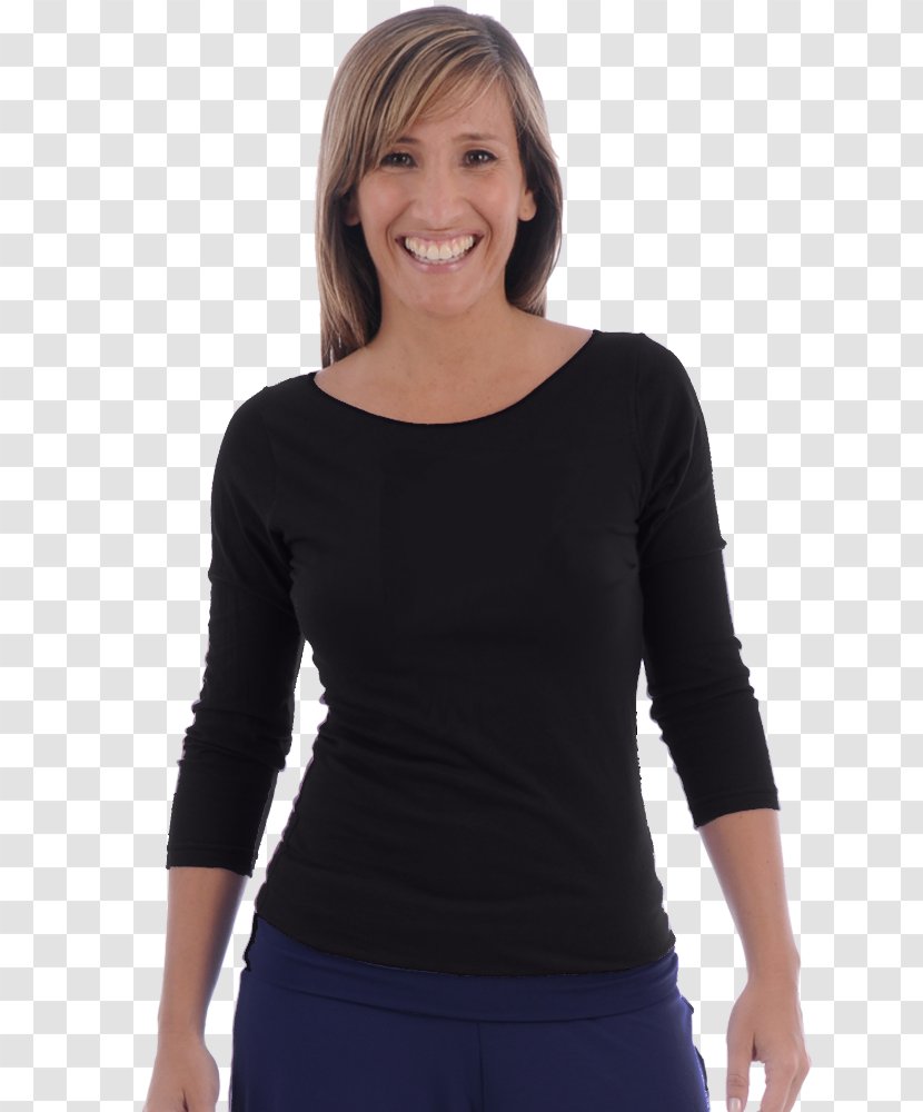 Long-sleeved T-shirt Shoulder Sweater - Arm - Aerobic Dance Transparent PNG
