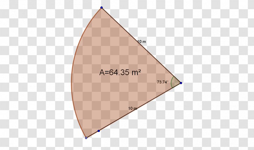 Triangle Circular Sector Area Disk - Trigonometry - Medidas De Los Triangulos Congruentes Transparent PNG