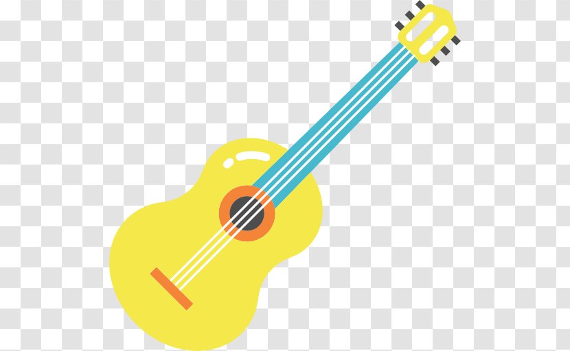 Acoustic Guitar Ukulele Flamenco Clip Art - Cartoon Transparent PNG