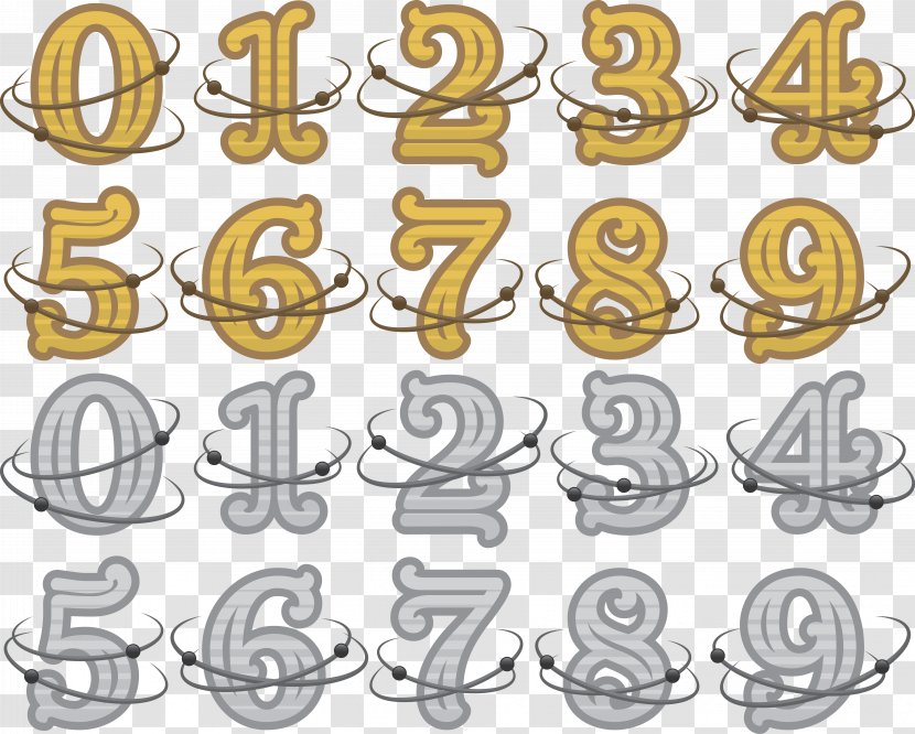 Number Numerical Digit 0 - Mathematics - 0-9 Vector Transparent PNG