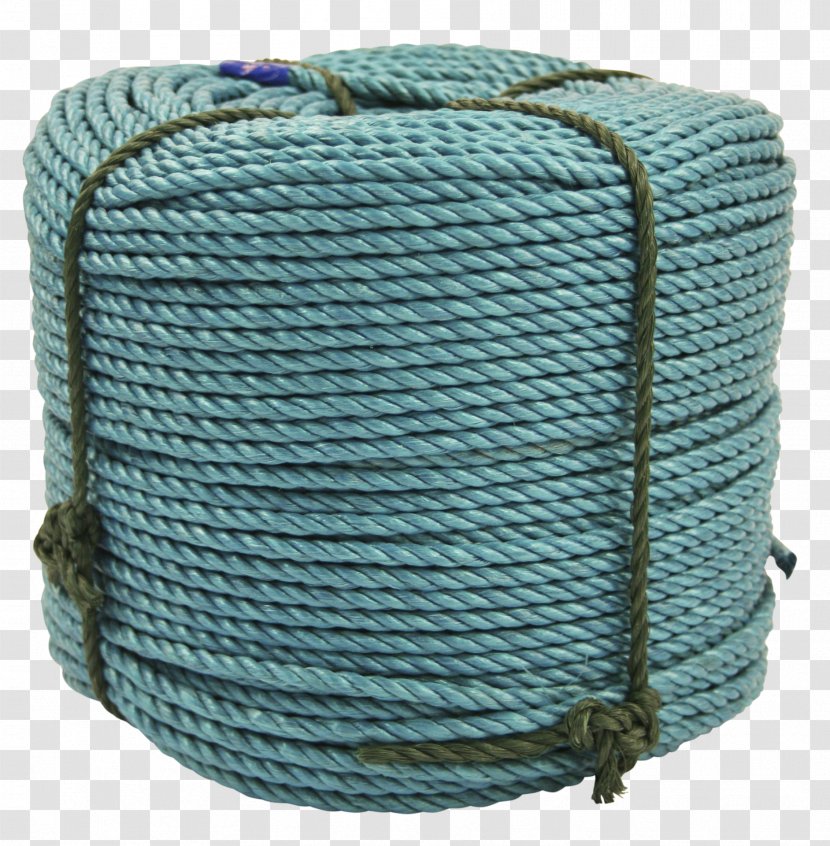 Rope Twine Turquoise Teal Wool - Thread Transparent PNG